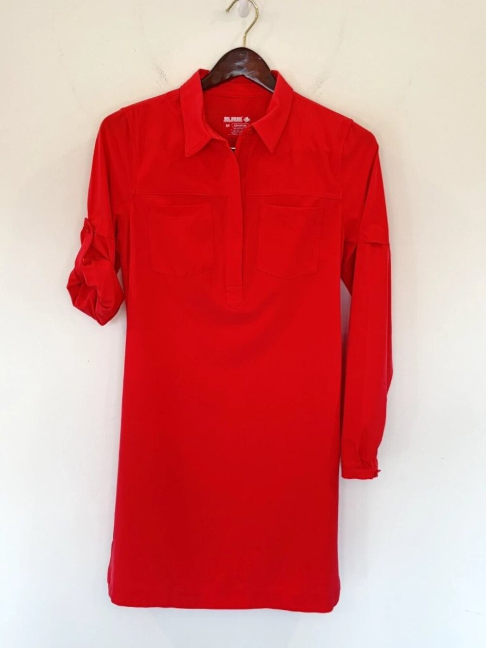 Reel Legends Adventure Dress Sz M Pink Coral Fishing Golf Travel Performance